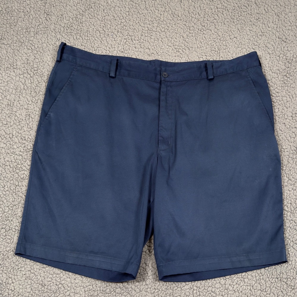 Nike Golf Dri-FIT Shorts Mens 40 Navy Blue Performance Flat Front 330239-419
